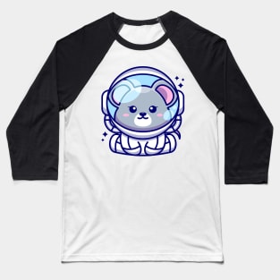 Cute baby mouse wearing an astronaut suit, cartoon character Baseball T-Shirt